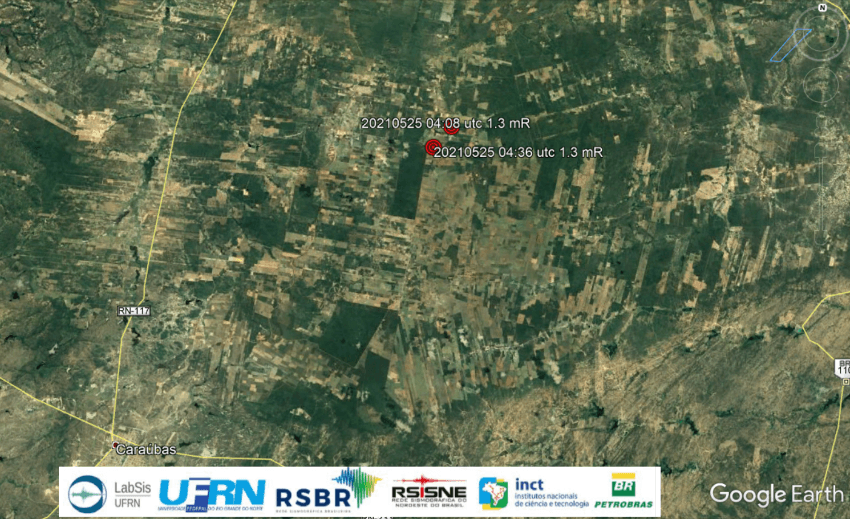 Sismógrafos registram dois novos tremores de terra na região de Caraúbas-RN