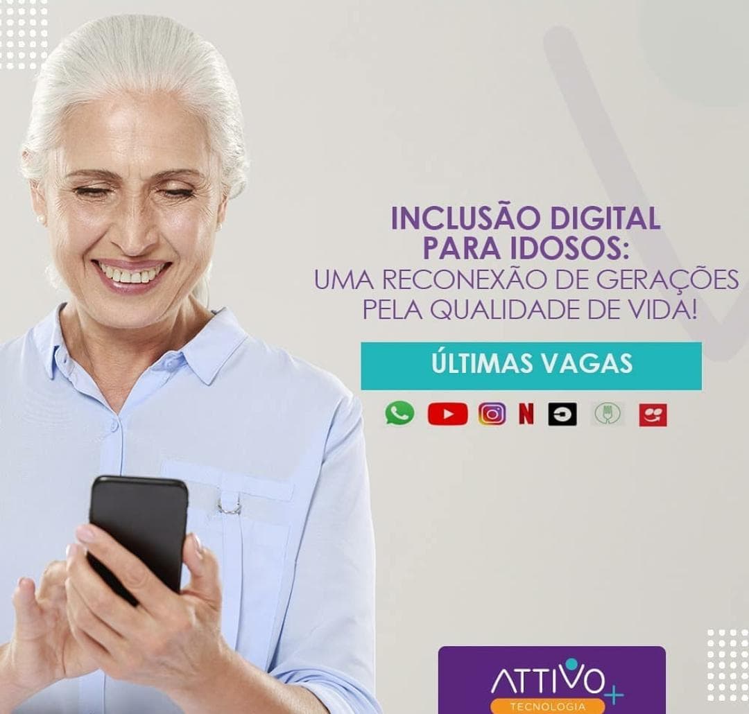 Chega em Natal em parceria com a Attivo Envelhecimento e Academia Digital de Idosos um curso de Tecnologia voltado para o público da melhor idade