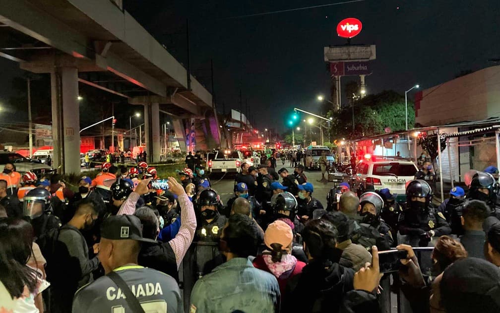 VÍDEOS: Acidente com metrô na Cidade do México deixa dezenas de mortos e feridos