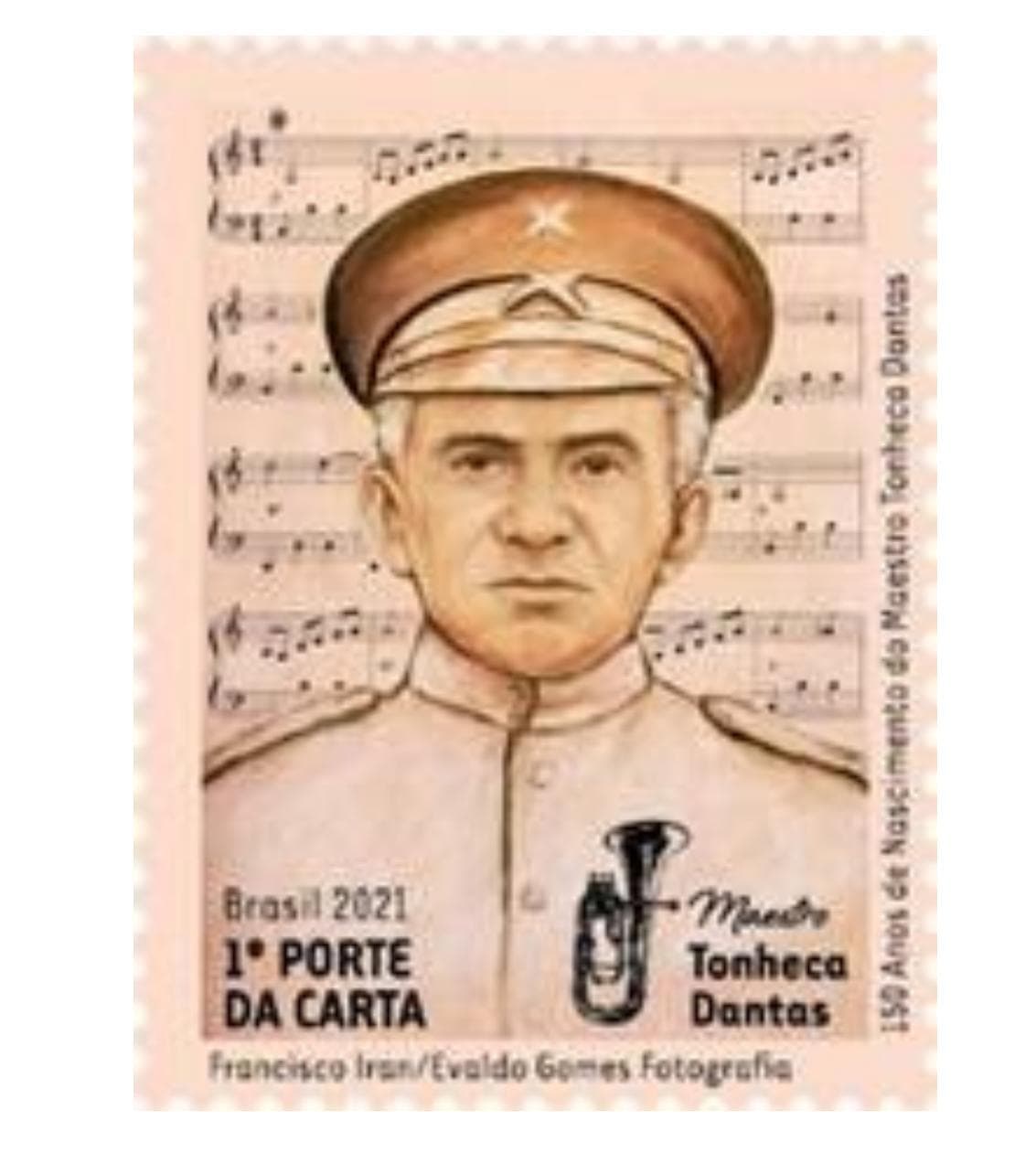 Correios lançam selo em homenagem aos 150 anos de nascimento do Maestro Potiguar Tonheca Dantas