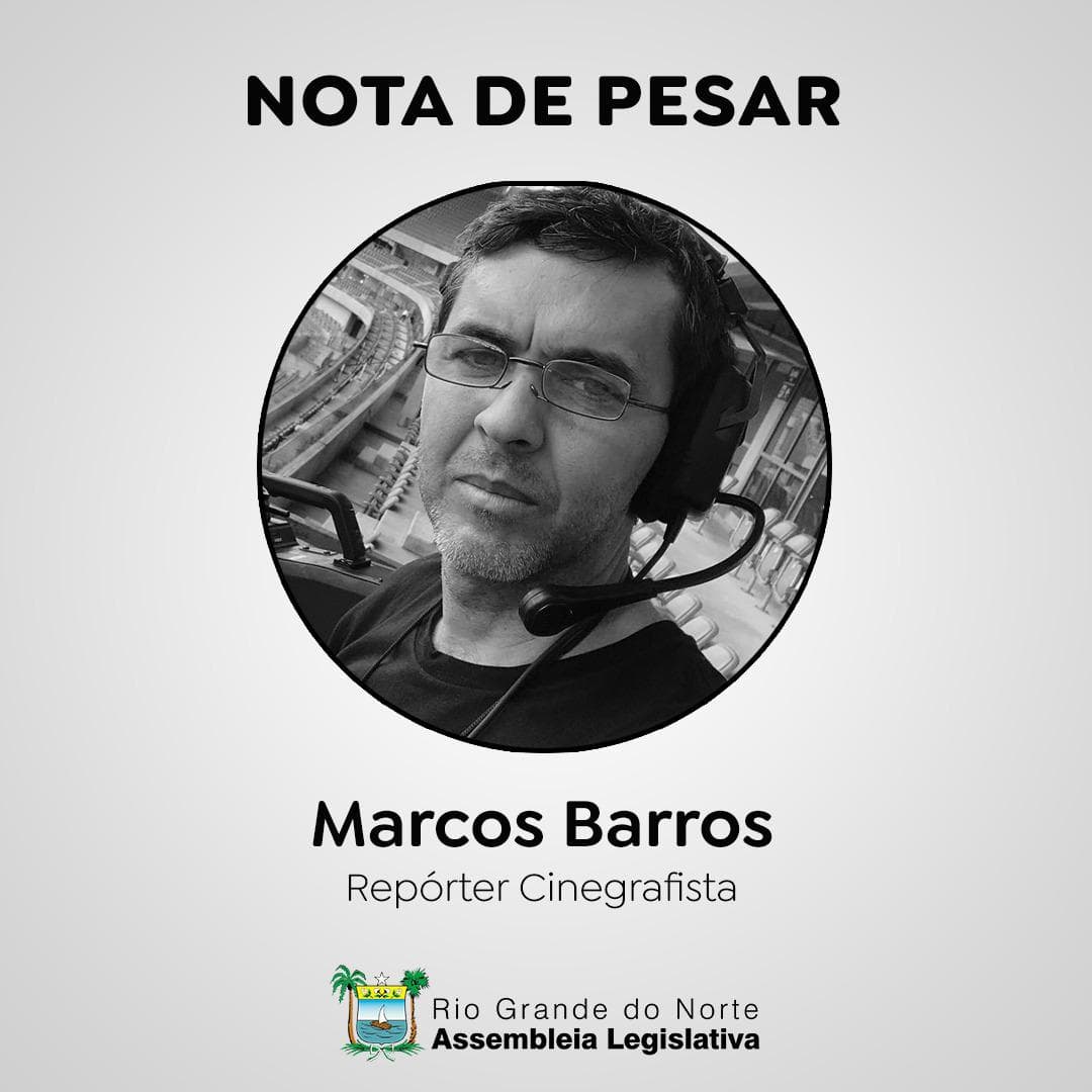 Nota de pesar - falecimento Marcos Barros