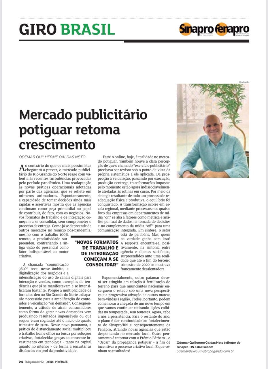 Mercado publicitário do Rio Grande do Norte é destaque em revista nacional