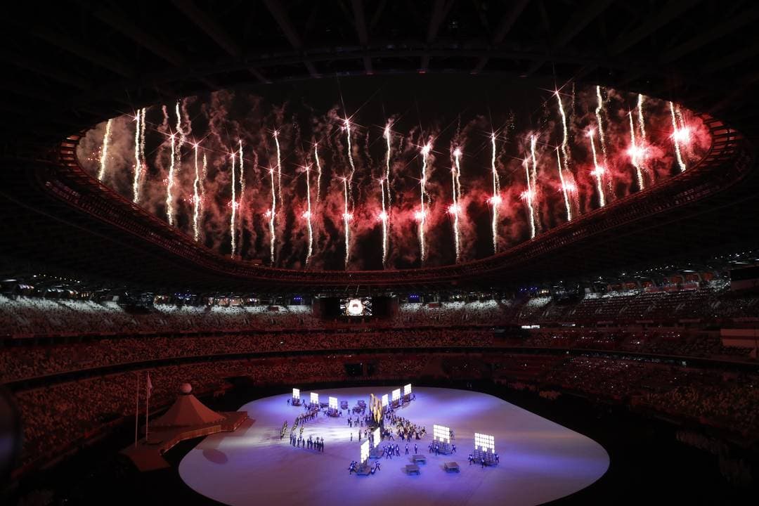 FOTOS: Sem público, com tributo às vítimas da Covid, confira momentos da Cerimônia de Abertura das Olimpíadas de Tóquio 2020