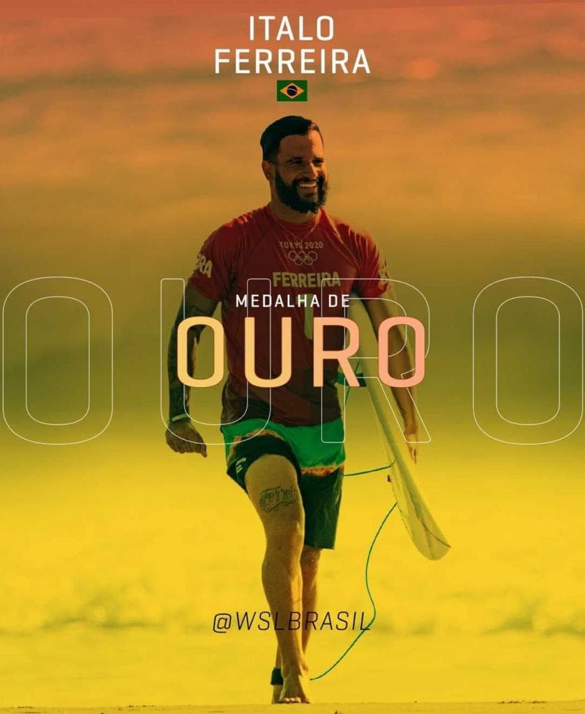 ÍTALO FERREIRA É OURO. O RN é OURO. O Surf Brasileiro é OURO