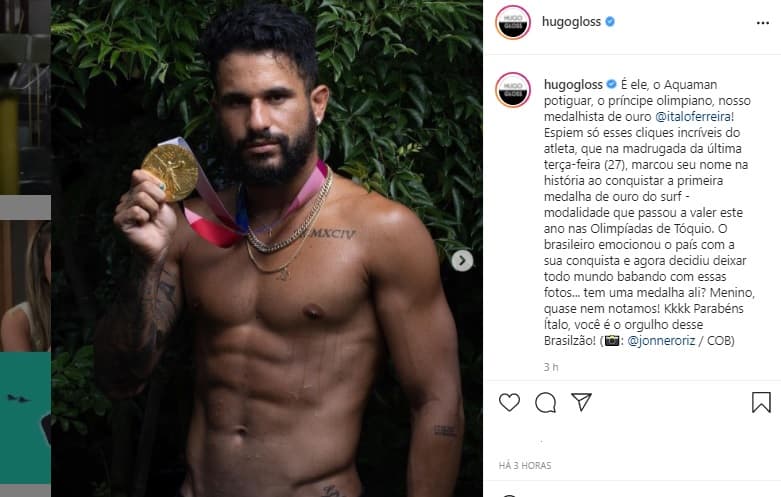 FOTOS: "Aquaman potiguar" e "príncipe olimpiano" viralizam sobre o campeão olímpico Italo Ferreira após ensaio fotográfico