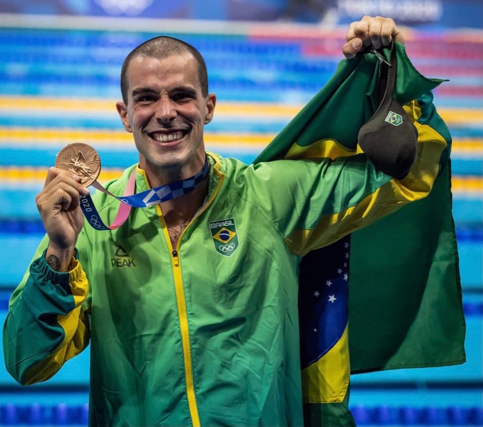Potiguar de coração, Bruno Fratus é medalhista olímpico da natação em Tóquio