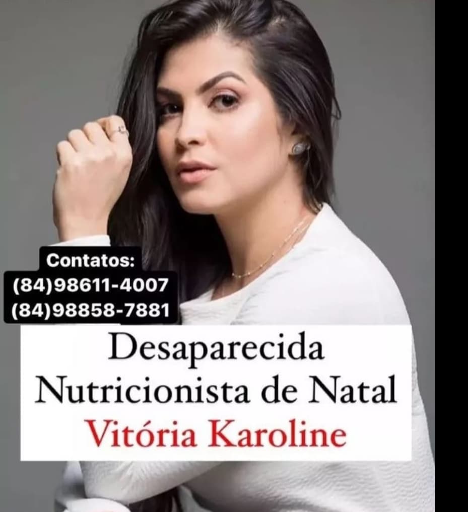FOTO: Nutricionista está desaparecida em Natal desde a tarde dessa terça-feira