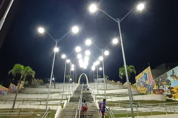 Escadaria de Mãe Luíza será fechada temporariamente para aplicação de painéis em mosaico