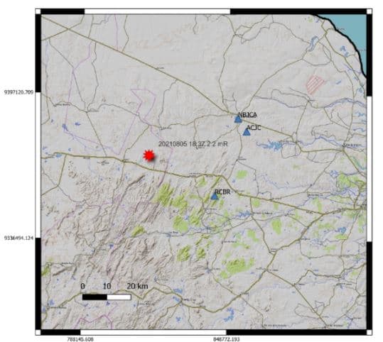 Mais um tremor de terra sentido por moradores em Caraúbas é confirmado por Laboratório Sismológico da UFRN