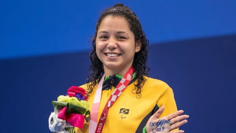 Paralimpíadas de Tóquio: Potiguar Cecília Araújo é prata nos 50m livre S8