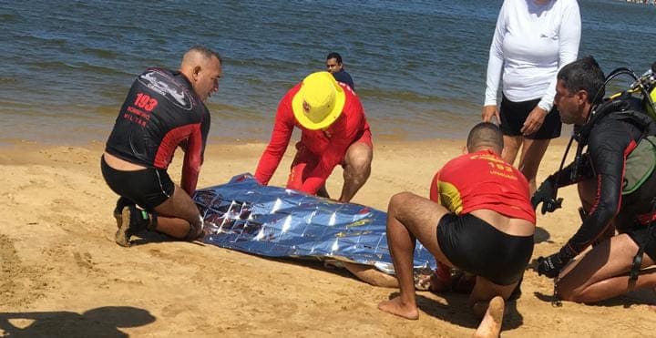 Turista morre afogado na lagoa de Pitangui