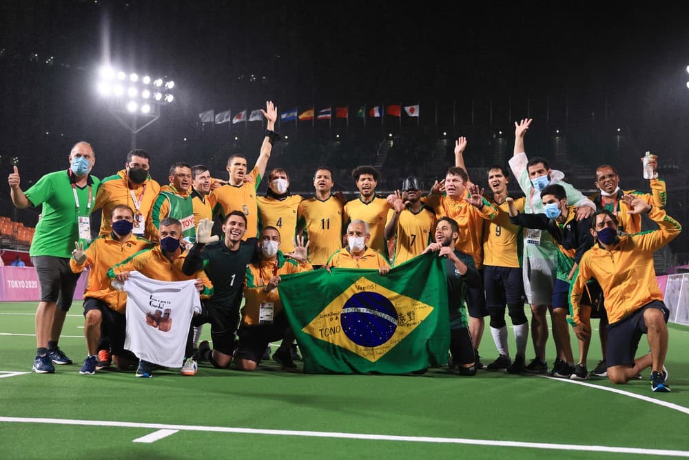 Brasil vence a Argentina e é pentacampeão olímpico no futebol de 5; Foi o 22º ouro do país em Tóquio, quebrando recorde da olimpíada de Londres