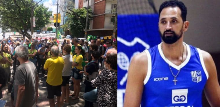 FOTOS: Sócios do Minas protestam no clube contra demissão de Maurício Souza