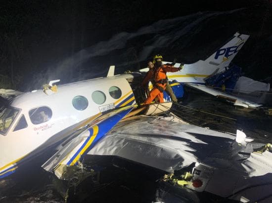 Sistema usado por piloto de avião com Marília não indicava rede de fios, diz Aeronáutica