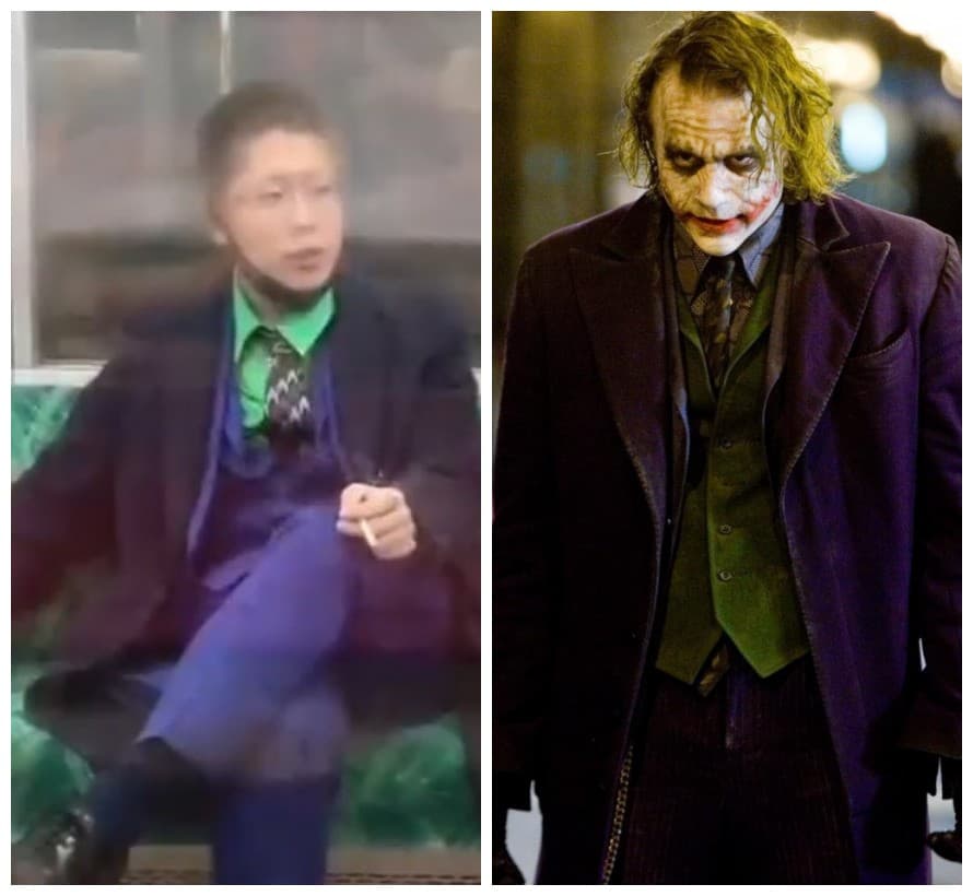 Homem vestido de Coringa esfaqueia 10 e espirra ácido em passageiros em trem no Japão