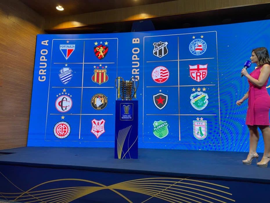 Confira o sorteio da fase de grupos da Copa do Nordeste de 2022
