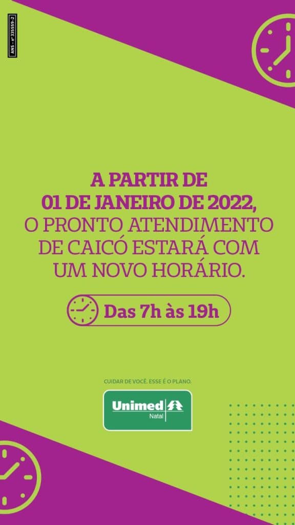 Novo horário de funcionamento do Pronto Atendimento de Caicó