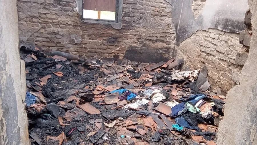 TRAGÉDIA: Menino de 5 anos morre na véspera de Natal após casa pegar fogo no interior do RN