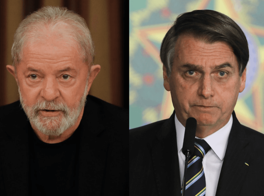 Lula tem 48% das intenções de voto para presidente; Bolsonaro tem 21%, diz Ipec