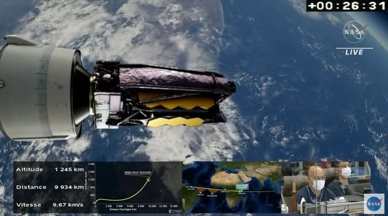 Nasa lança com sucesso o novo telescópio James Webb, sucessor do famoso Hubble