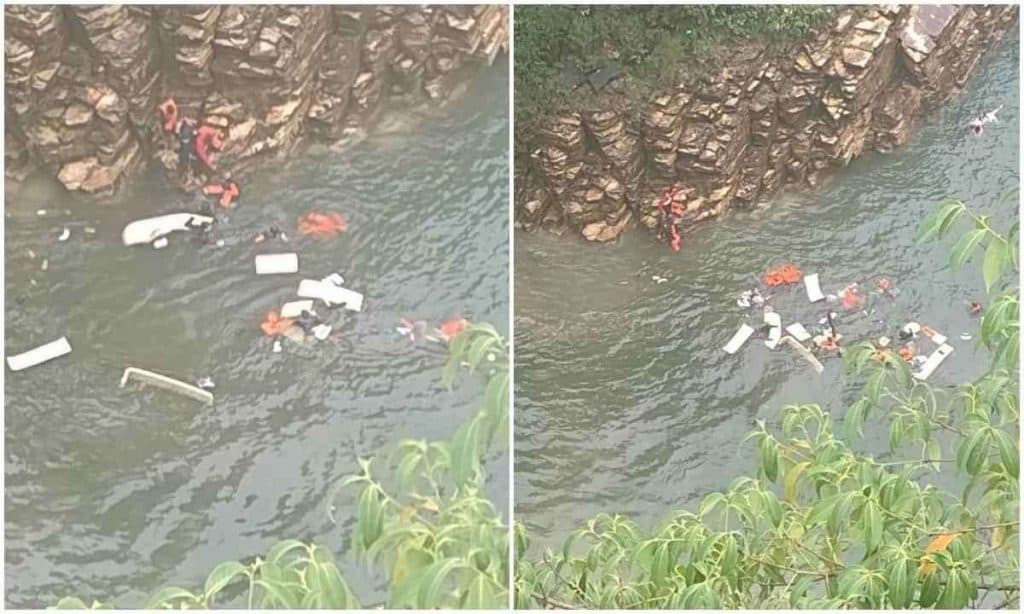 Sobe para 6 o número de mortos no desabamento de rocha sobre lanchas com turistas em Capitólio (MG)
