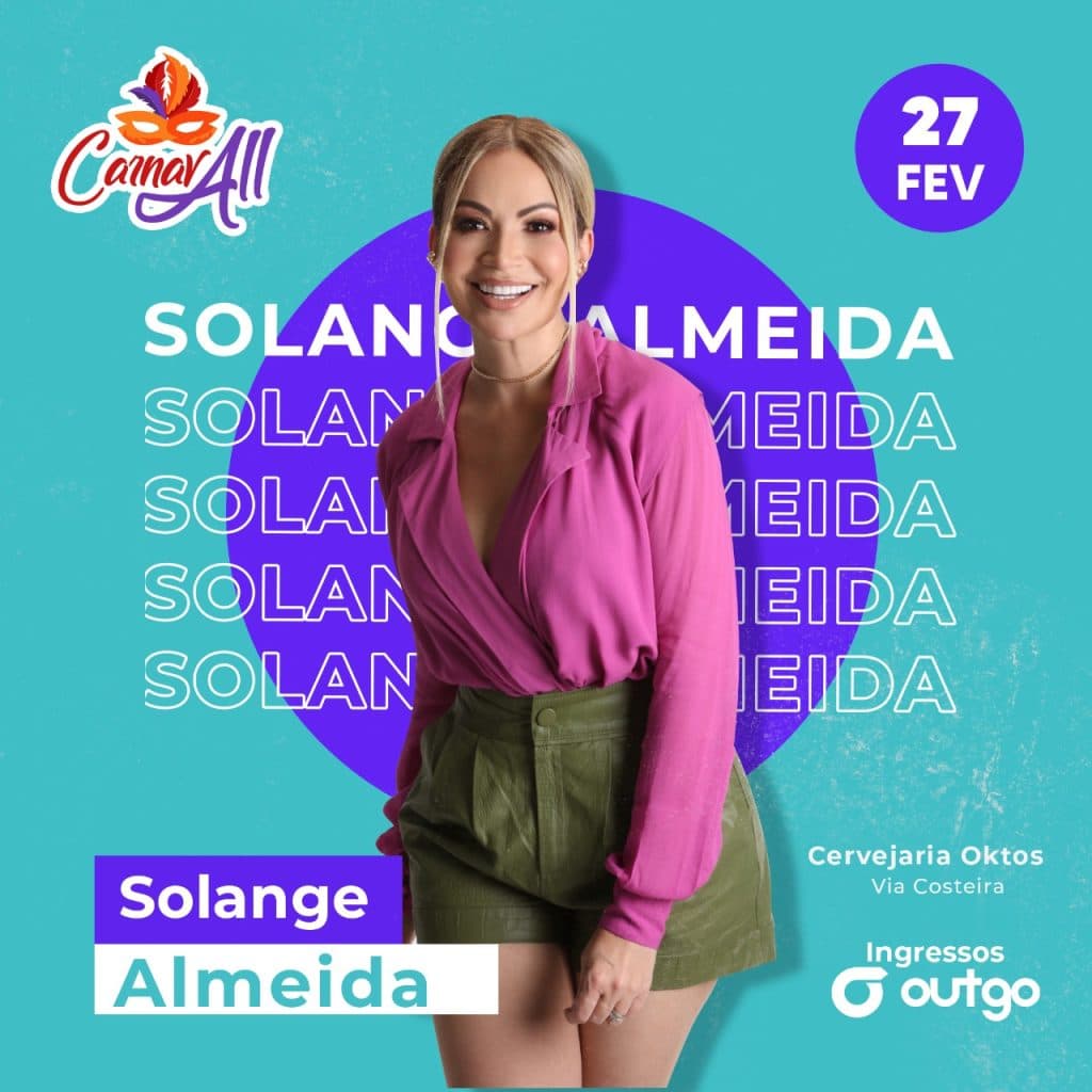 Baile CarnavALL confirma Solange Almeida e mais 5 atrações na Cervejaria Oktos