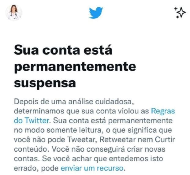 Roberta Lacerda tem conta suspensa no Twitter