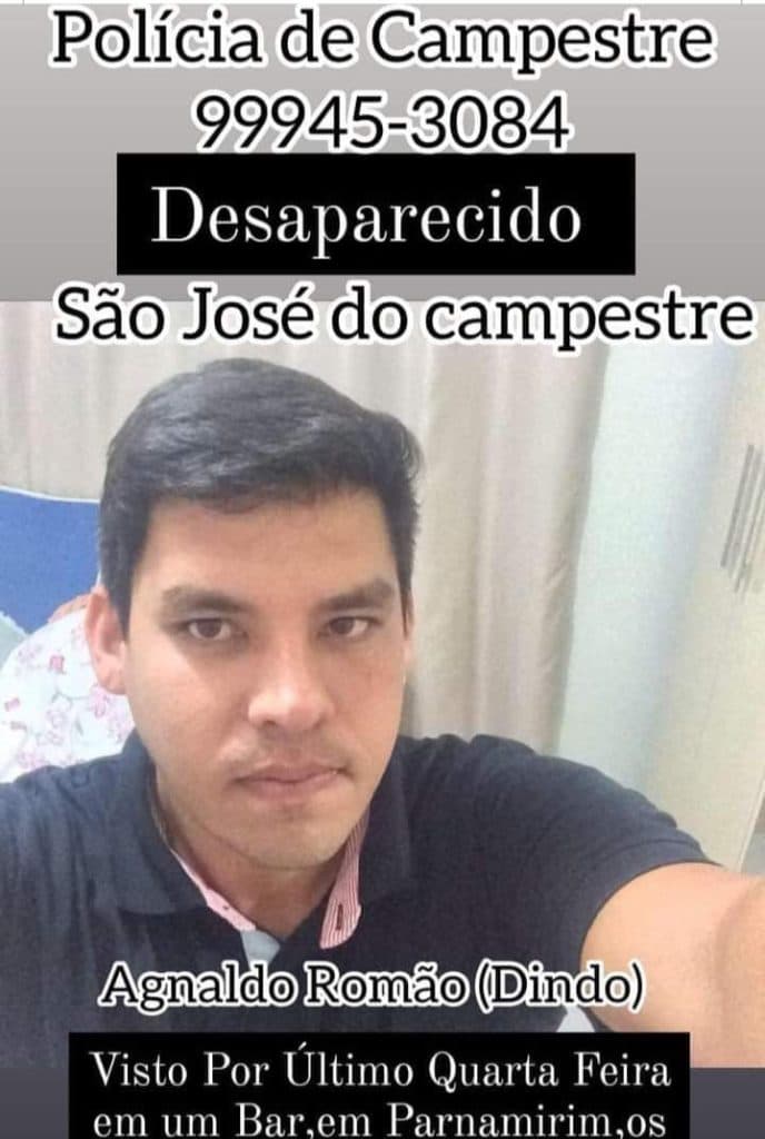 Filho de ex-prefeita de cidade do RN desaparece após sair com amigos
