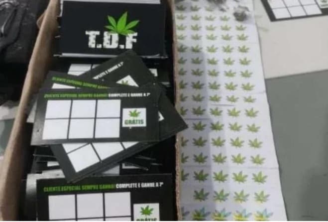"Ganhe a 7° grátis": Traficantes vendem droga com cartão fidelidade
