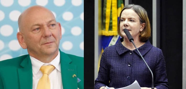 Justiça condena a presidente do PT, Gleisi Hoffmann, a indenizar Luciano Hang por ela ter mentido