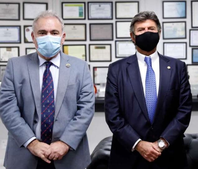 Ministro da Saúde discute situação da pandemia com presidente do STF
