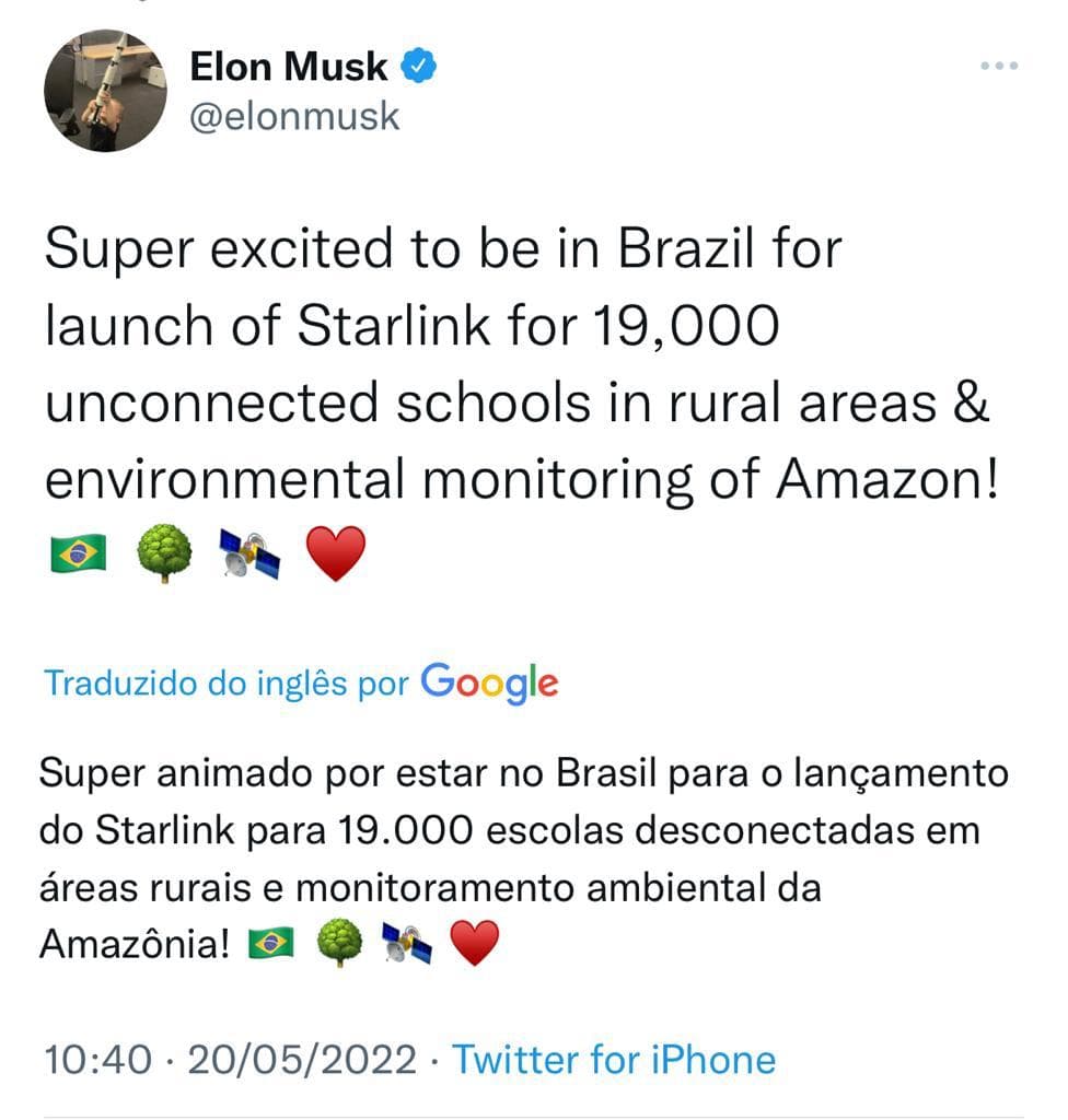 VÍDEO: Fábio Faria celebra a chegada de Elon Musk ao Brasil