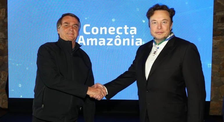 Em encontro, Bolsonaro chama Elon Musk de ‘mito da liberdade’