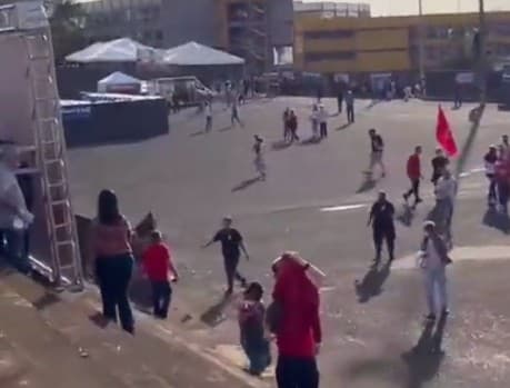 VÍDEO: Drone joga fezes e urina em apoiadores de Lula e Kalil antes de evento em MG