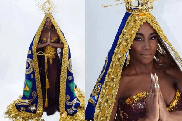 Brasileira se veste de Nossa Senhora para o “Miss Universo” trans