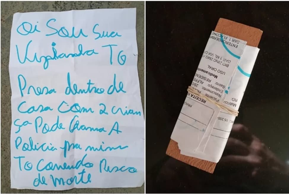 Mulher mantida em cárcere é resgatada após jogar bilhete pedindo socorro no quintal de vizinha: ‘Tô com risco de morte'