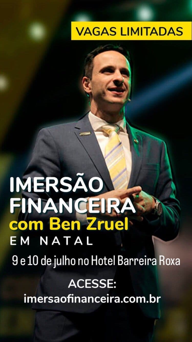 Autor best-seller de educação financeira fará a sua primeira imersão em Natal