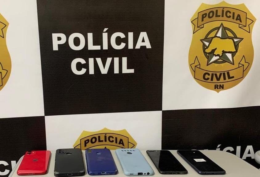 Operação "Greed" autua seis pessoas por receptação e apreende celulares roubados em Parnamirim