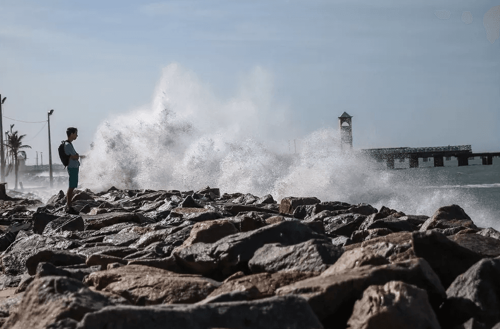 Marinha emite alerta de ventos de até 61 km/h no litoral do RN