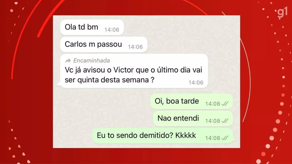 Posso ser demitido pelo WhatsApp, como o médico do RS?