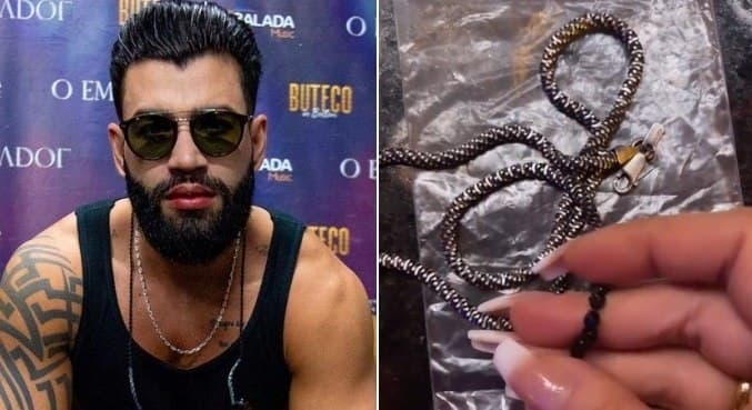 VÍDEO: Fã devolve colar arrancado do pescoço de Gusttavo Lima em show: ‘Não estava se sentindo bem'