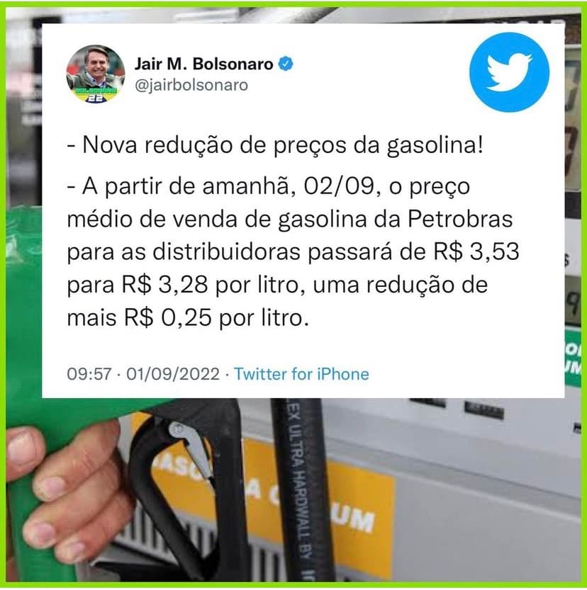 Petrobras anuncia nova redução no preço da gasolina