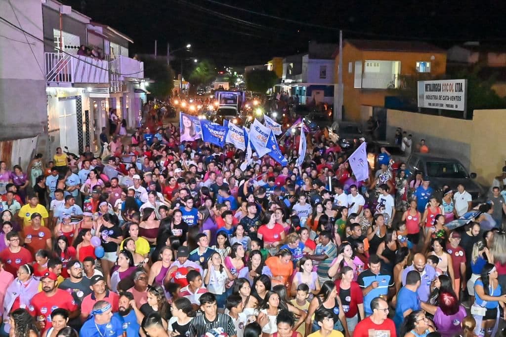 Seridó: Ezequiel e Dra. Júlia Ferreira juntam multidão