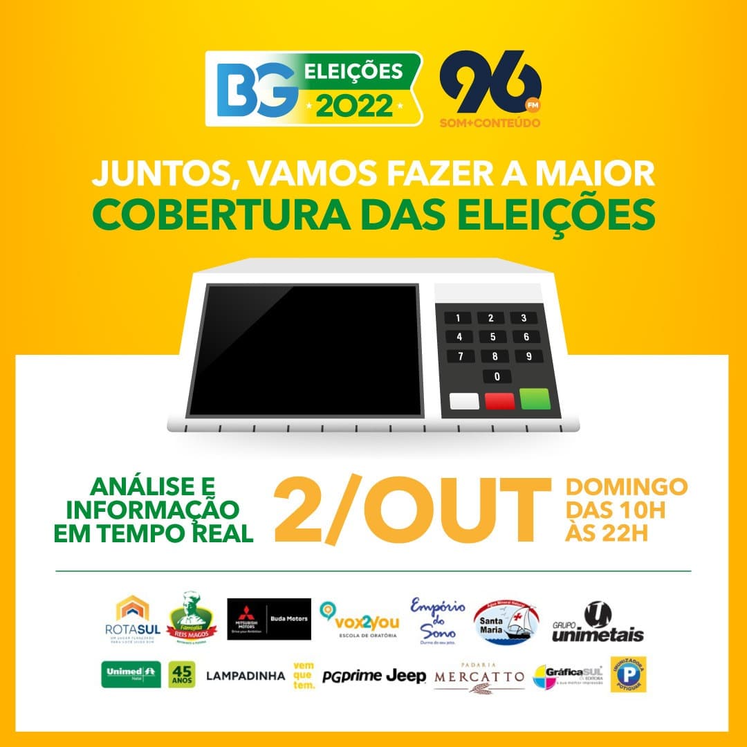 96 FM e Blog do BG fazem maior cobertura das eleições no Rio Grande do Norte