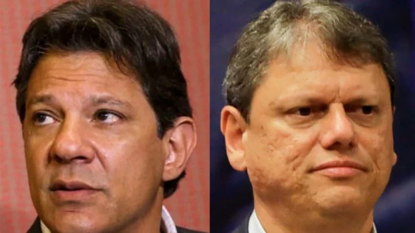 Tarcísio tem 58% contra 42% de Haddad em SP, diz Real Time