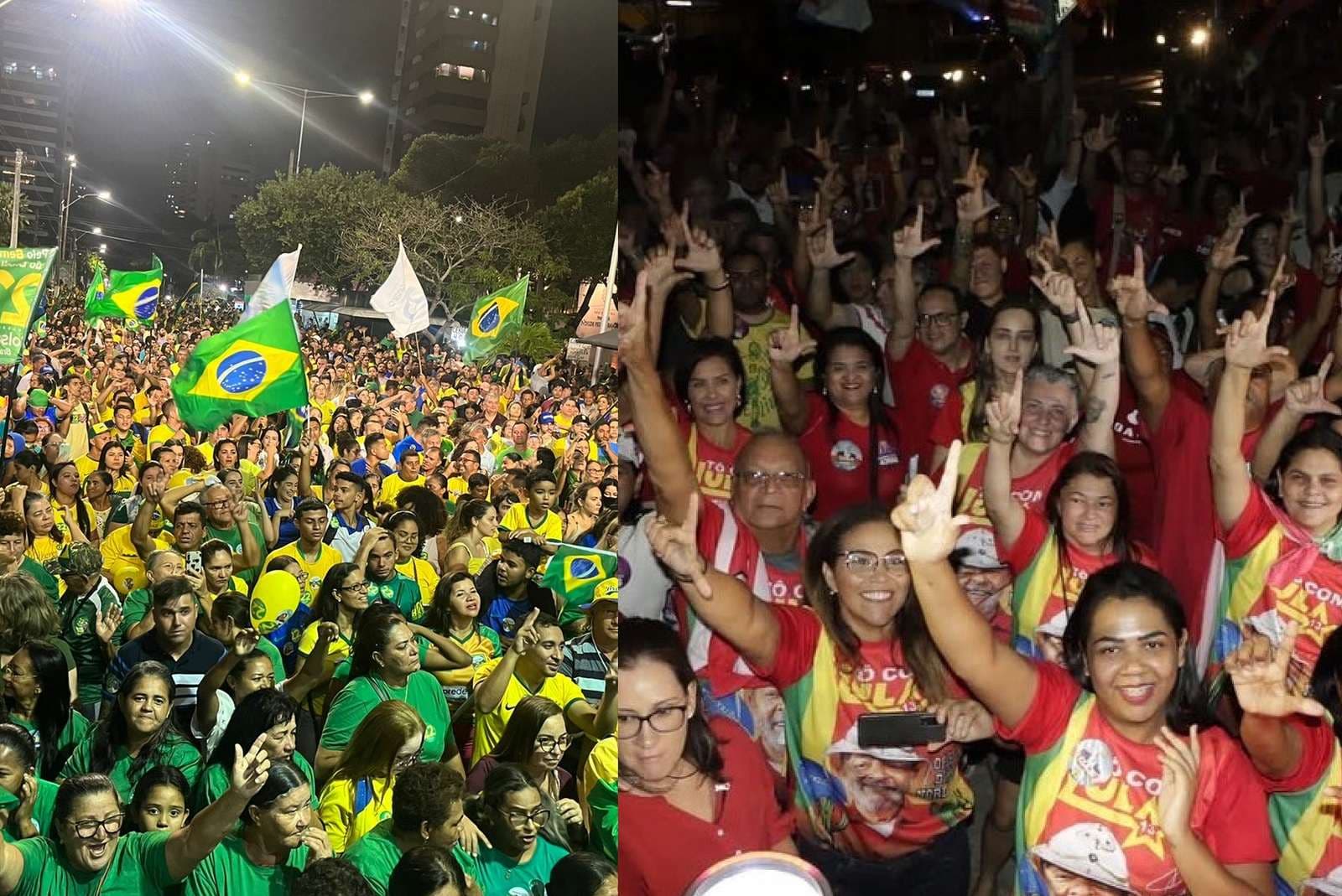 Eleições: Reta final da campanha leva multidões às ruas de Natal em atos para Bolsonaro e Lula