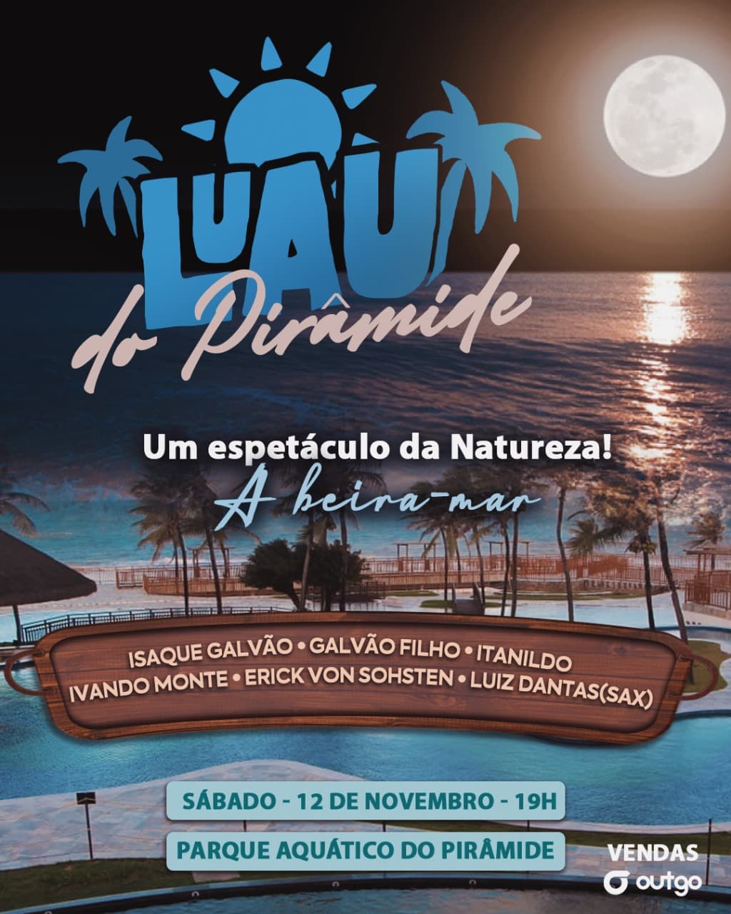 Luau do Pirâmide será neste sábado (12)
