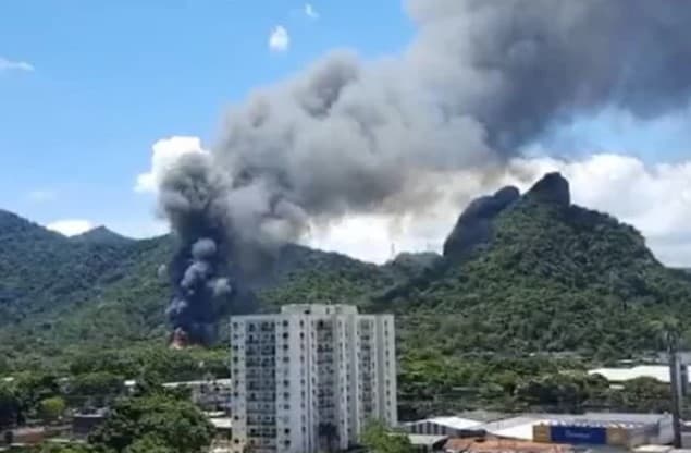VÍDEO: Incêndio atinge o Projac, da Rede Globo, no Rio de Janeiro