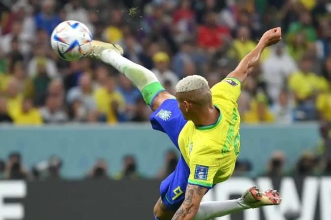 Voleio de Richarlison contra a Sérvia é eleito pela Fifa o gol mais bonito da Copa do Mundo no Catar