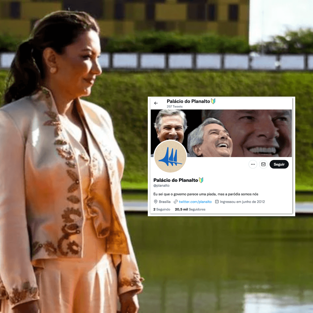 Janja erra ao divulgar página do Planalto no Twitter